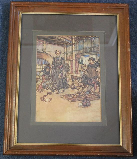 Stephen Baghot de la Bere (1877-1927) Sir Toby Belch, Act I, Scene V, Twelfth Night, 10.5 x 7.5in.